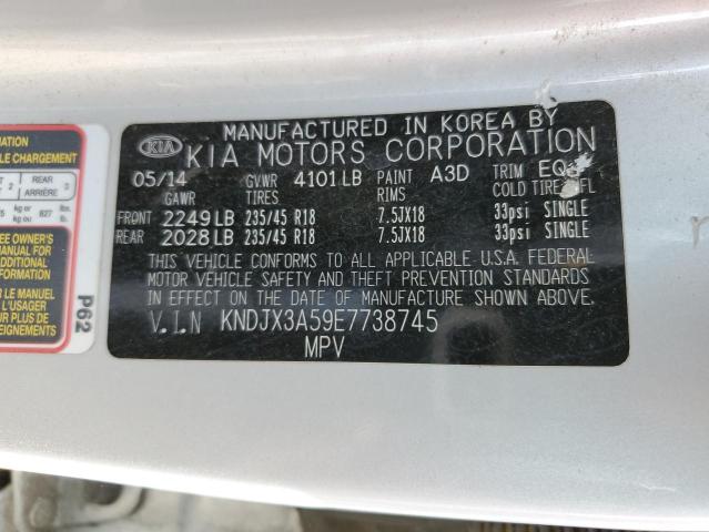 KNDJX3A59E7738745 - 2014 KIA SOUL ! SILVER photo 13