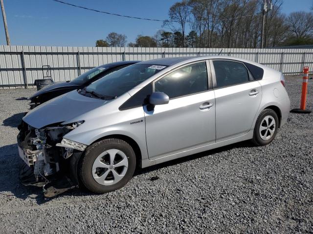 JTDKN3DU9F0464664 - 2015 TOYOTA PRIUS SILVER photo 1