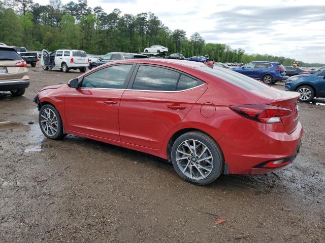 KMHD84LF8LU107680 - 2020 HYUNDAI ELANTRA SEL RED photo 2