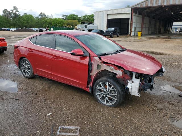 KMHD84LF8LU107680 - 2020 HYUNDAI ELANTRA SEL RED photo 4