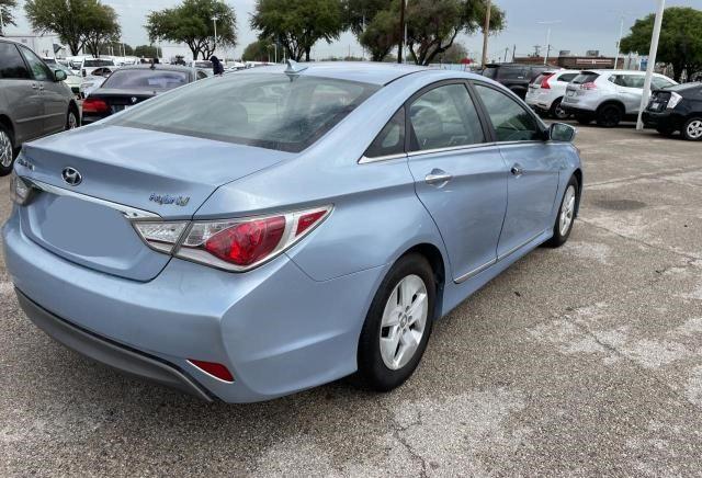 KMHEC4A41CA022525 - 2012 HYUNDAI SONATA HYBRID BLUE photo 4