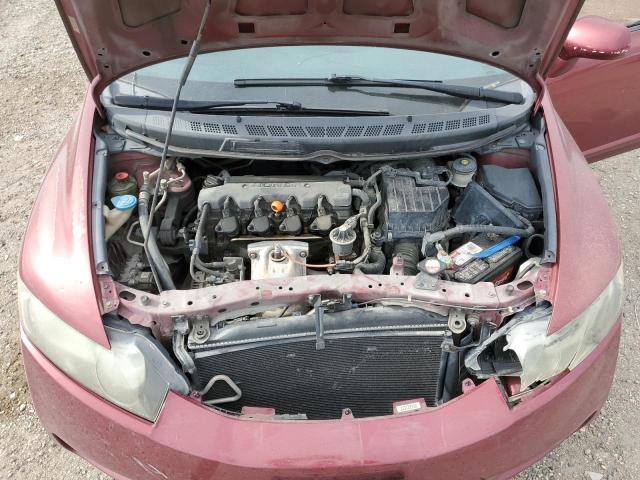 2HGFA16679H325781 - 2009 HONDA CIVIC LX-S MAROON photo 11