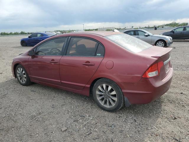 2HGFA16679H325781 - 2009 HONDA CIVIC LX-S MAROON photo 2