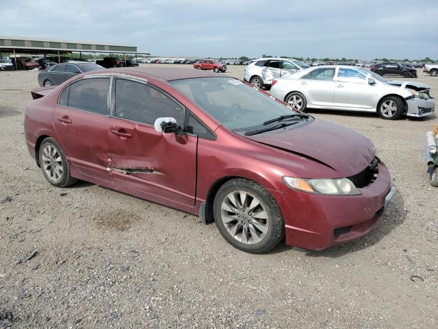 2HGFA16679H325781 - 2009 HONDA CIVIC LX-S MAROON photo 4
