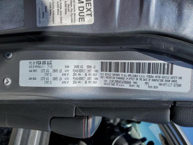 1C4PJMBS4FW786800 - 2015 JEEP CHEROKEE TRAILHAWK 银色 照片 13