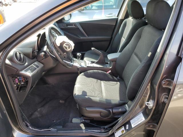 JM1BL1L71C1649688 - 2012 MAZDA 3 I GRAY photo 7