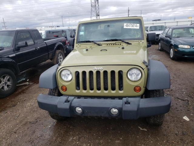 1C4AJWAG1DL693083 - 2013 JEEP WRANGLER SPORT GREEN photo 5