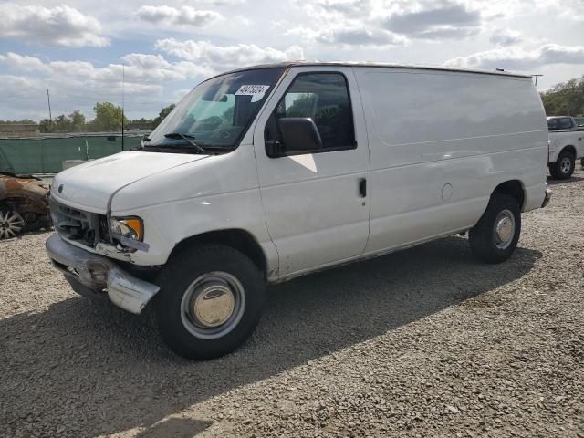 1FTNE24271HB10495 - 2001 FORD ECONOLINE E250 VAN WHITE photo 1