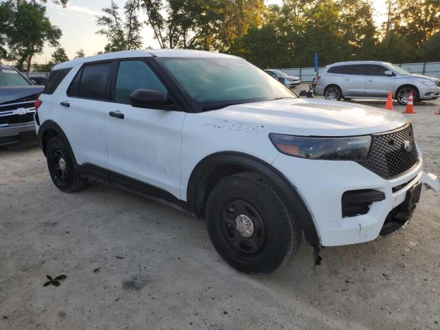 1FM5K8AB1NGA52150 - 2022 FORD EXPLORER POLICE INTERCEPTOR WHITE photo 4