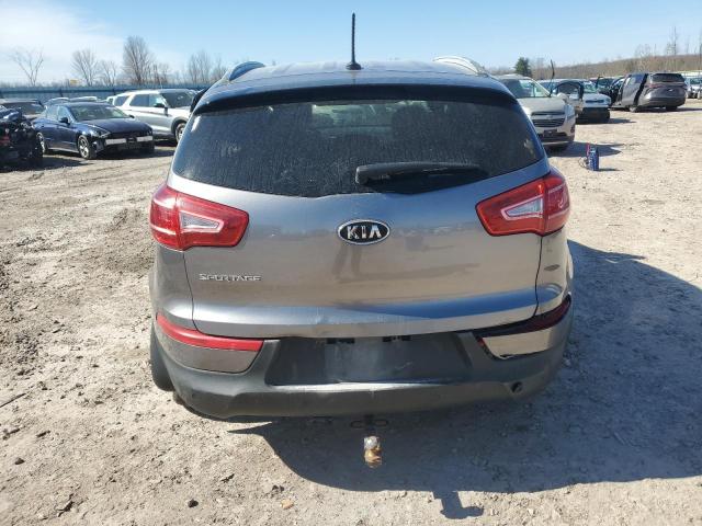 KNDPB3A24C7264814 - 2012 KIA SPORTAGE BASE GRAY photo 6