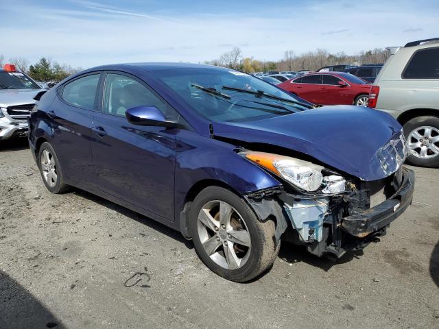 5NPDH4AE4DH207785 - 2013 HYUNDAI ELANTRA GLS BLUE photo 4