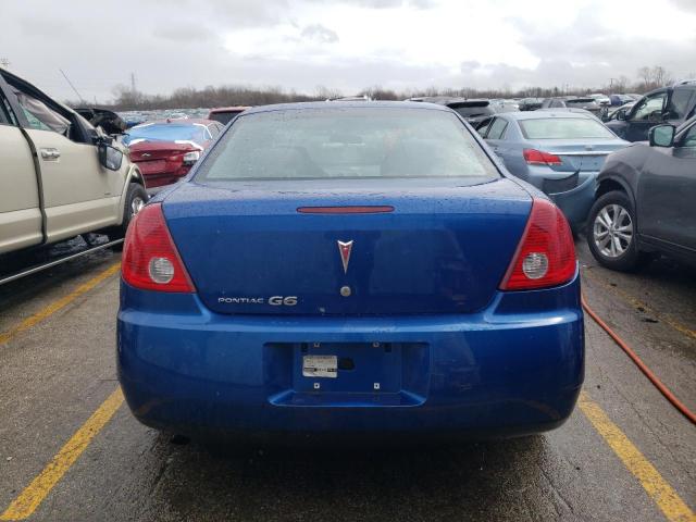 1G2ZF58B774162580 - 2007 PONTIAC G6 VALUE LEADER BLUE photo 6