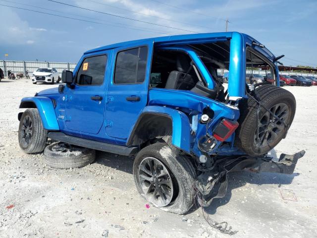 1C4JJXP63MW789770 - 2021 JEEP WRANGLER U SAHARA 4XE BLUE photo 2