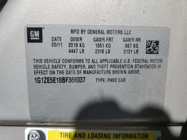 1G1ZE5E18BF368037 - 2011 CHEVROLET MALIBU LTZ თაფლისფერი ფოტო 12