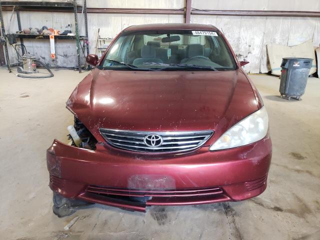 4T1BE32K46U110587 - 2006 TOYOTA CAMRY LE BURGUNDY photo 5