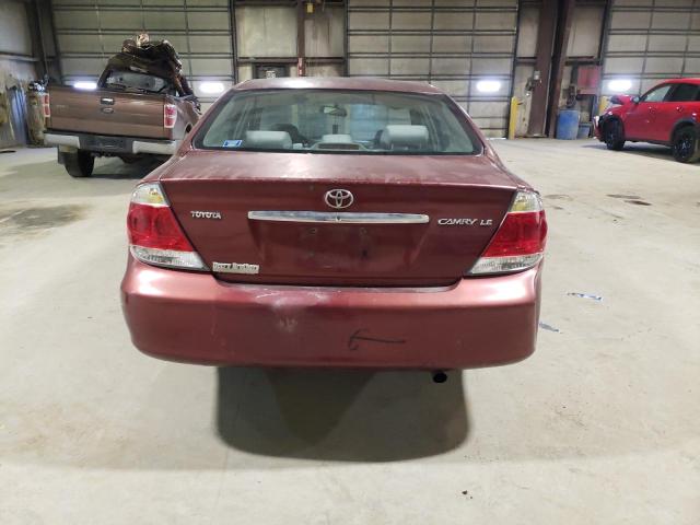 4T1BE32K46U110587 - 2006 TOYOTA CAMRY LE BURGUNDY photo 6