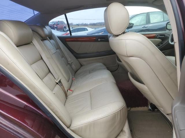 JT8BD69S720165033 - 2002 LEXUS GS 300 BURGUNDY photo 10