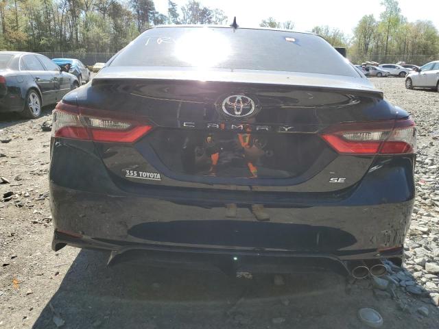 4T1T11AK2MU568115 - 2021 TOYOTA CAMRY SE BLACK photo 6