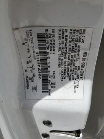 1FAFP34N85W244065 - 2005 FORD FOCUS ZX4 WHITE photo 12