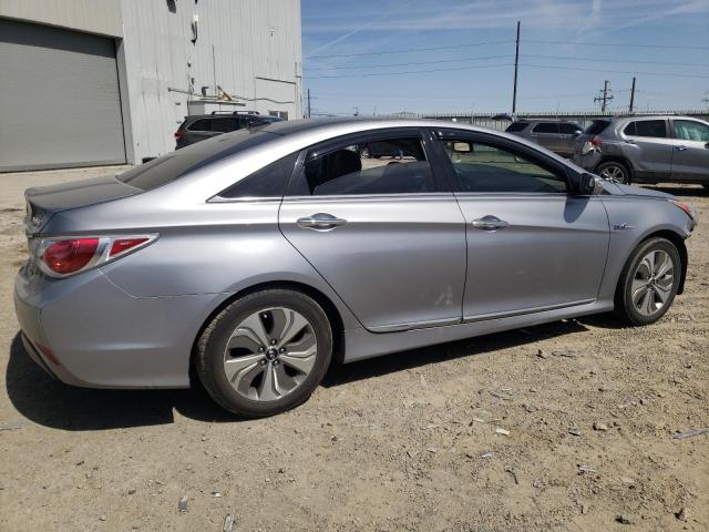 KMHEC4A40FA129568 - 2015 HYUNDAI SONATA HYBRID SILVER photo 3