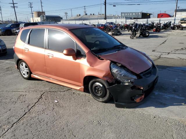 JHMGD37637S040729 - 2007 HONDA FIT S 棕色 照片 4