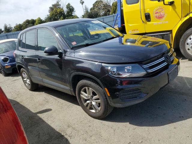 WVGAV7AXXCW544609 - 2012 VOLKSWAGEN TIGUAN S BLACK photo 4