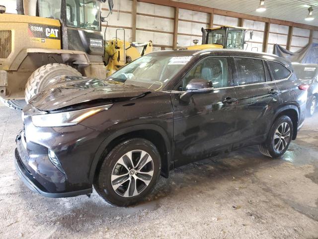 5TDGZRBHXMS129670 - 2021 TOYOTA HIGHLANDER XLE BROWN photo 1