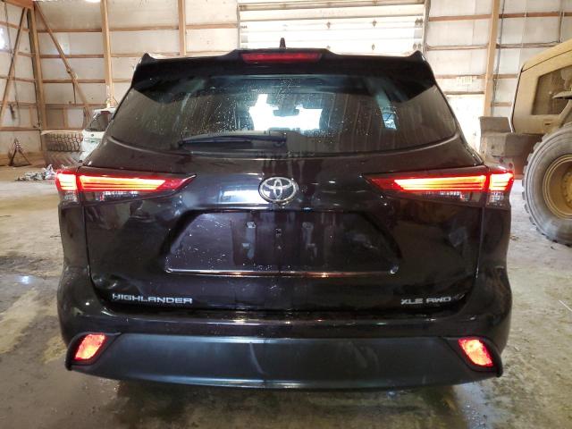 5TDGZRBHXMS129670 - 2021 TOYOTA HIGHLANDER XLE BROWN photo 6