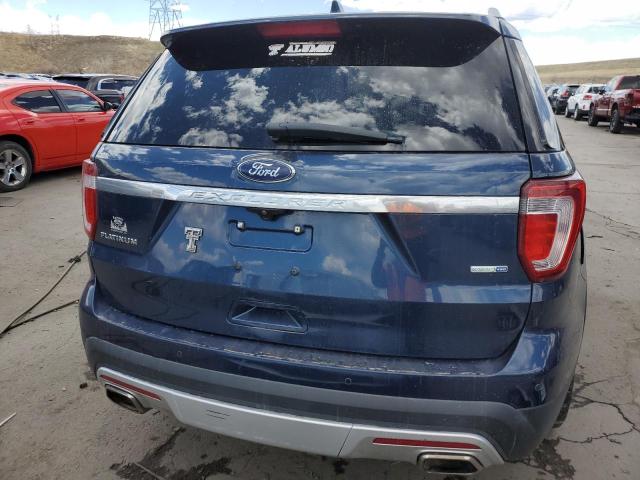 1FM5K8HT6HGD54794 - 2017 FORD EXPLORER PLATINUM BLUE photo 6