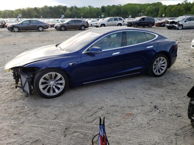5YJSA1E28KF311864 - 2019 TESLA MODEL S Կապույտ լուսանկար 1