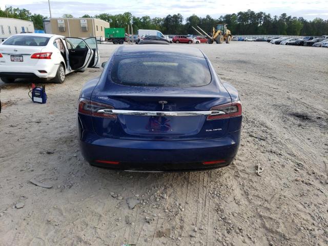 5YJSA1E28KF311864 - 2019 TESLA MODEL S Կապույտ լուսանկար 6