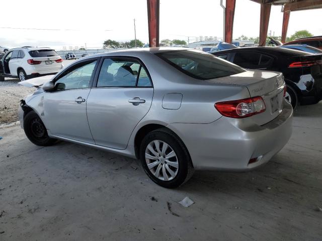 5YFBU4EE7DP127753 - 2013 TOYOTA COROLLA BASE SILVER photo 2