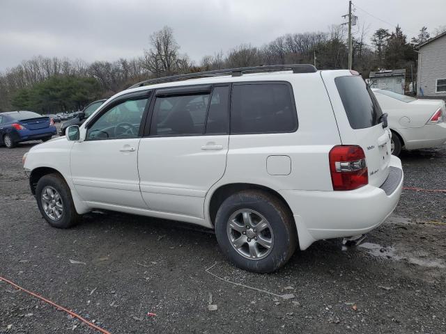 JTEEP21A850115226 - 2005 TOYOTA HIGHLANDER LIMITED WHITE photo 2