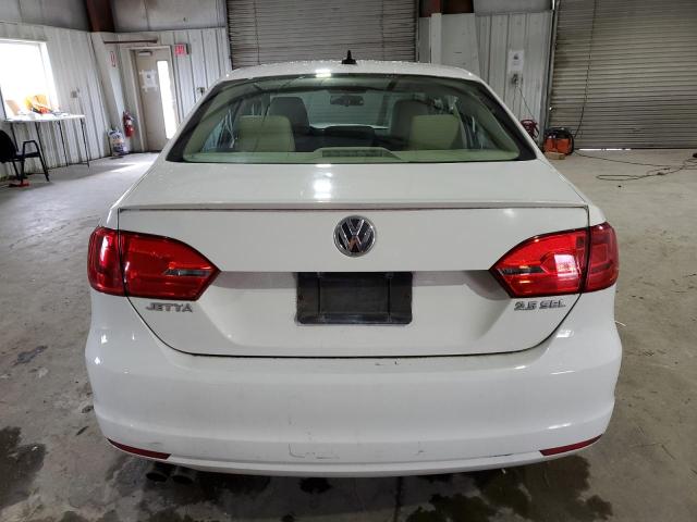 3VWLP7AJ8DM413809 - 2013 VOLKSWAGEN JETTA SEL WHITE photo 6