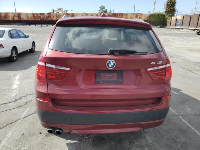 5UXWX9C57E0D14075 - 2014 BMW X3 XDRIVE28I MAROON photo 6