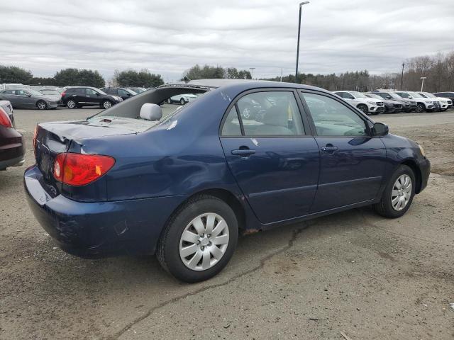 2T1BR38E14C307821 - 2004 TOYOTA COROLLA CE BLUE photo 3