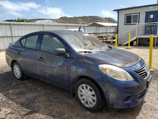 3N1CN7AP7EL838672 - 2014 NISSAN VERSA S BLUE photo 4