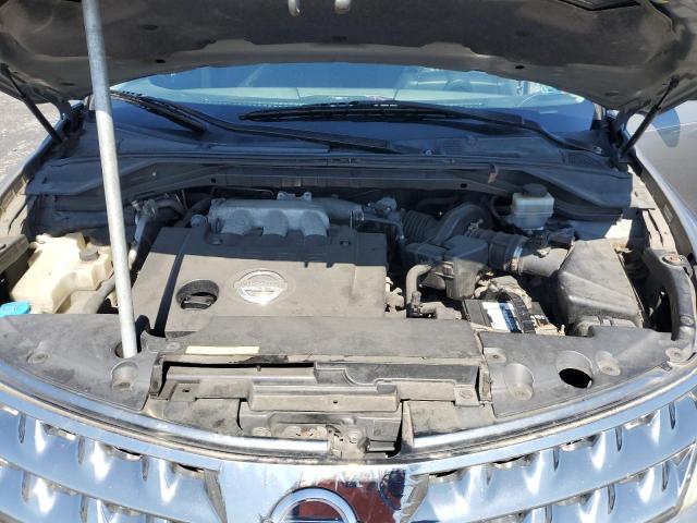 JN8AZ08W67W642267 - 2007 NISSAN MURANO SL GRAY photo 11