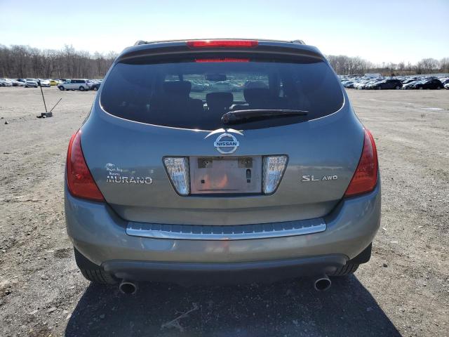 JN8AZ08W67W642267 - 2007 NISSAN MURANO SL GRAY photo 6