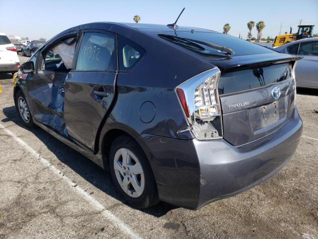 JTDKN3DU3A0212725 - 2010 TOYOTA PRIUS GRAY photo 3