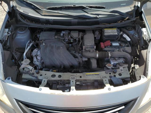 3N1CN7AP7EL833472 - 2014 NISSAN VERSA S GRAY photo 11