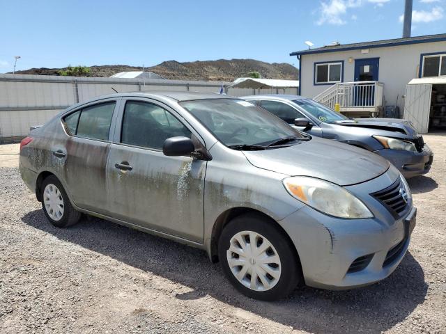 3N1CN7AP7EL833472 - 2014 NISSAN VERSA S GRAY photo 4