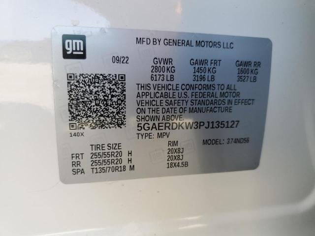 5GAERDKW3PJ135127 - 2023 BUICK ENCLAVE AVENIR WHITE photo 14
