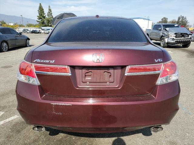 1HGCP3F80BA015331 - 2011 HONDA ACCORD EXL BURGUNDY photo 6