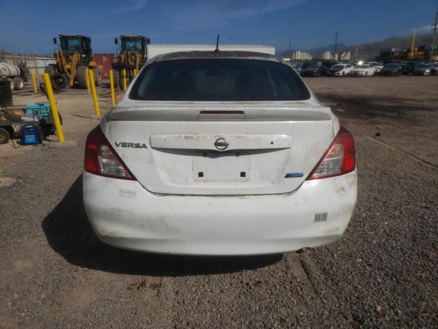 3N1CN7AP9EL859376 - 2014 NISSAN VERSA S WHITE photo 6