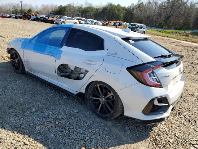 SHHFK7H96MU202993 - 2021 HONDA CIVIC SPORT TOURING WHITE photo 2