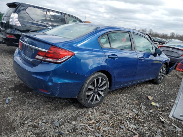 19XFB2F98FE019224 - 2015 HONDA CIVIC EXL ლურჯი ფოტო 3