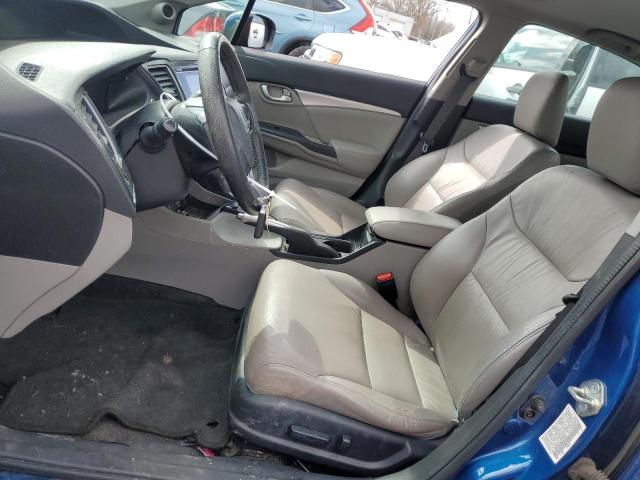 19XFB2F98FE019224 - 2015 HONDA CIVIC EXL ლურჯი ფოტო 7