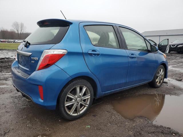 JTDKTUD32CD532956 - 2012 TOYOTA YARIS BLUE photo 3