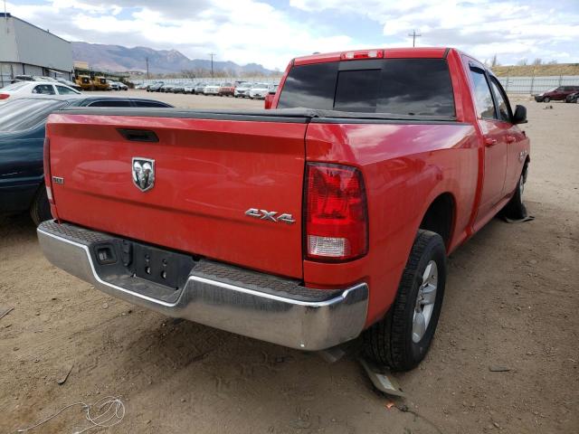 1C6RR7TT0KS655026 - 2019 RAM 1500 CLASS SLT წითელი ფოტო 3